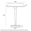 Teatro Nickel or Antique Gold 7W 3000K LED Table Lamp