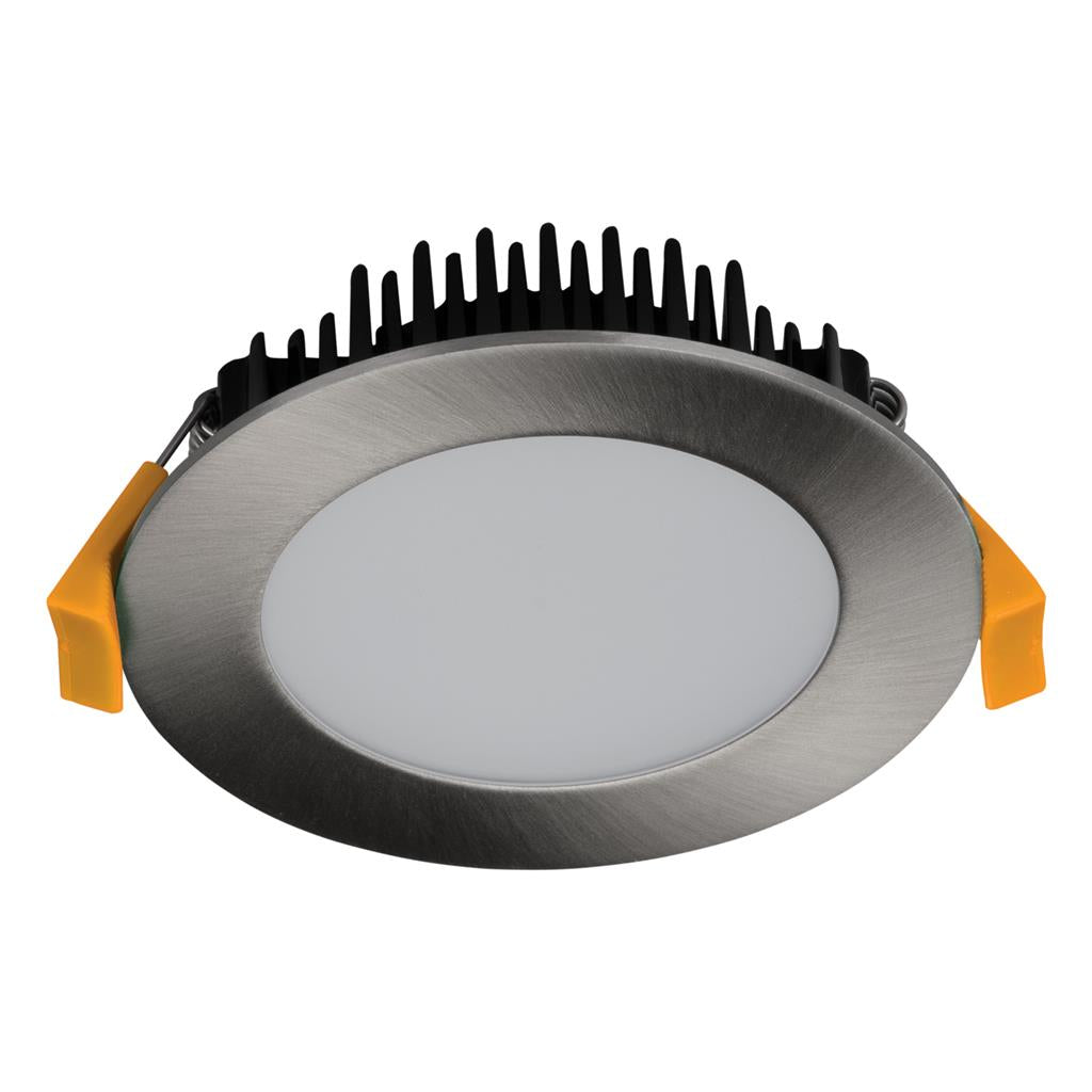 tek 13w dimmable led downlight satin chrome