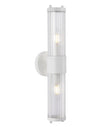 TIEMPO: Interior Up/Down Tubular Clear Glass Wall Lights