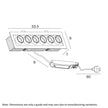 Tilda White 6x5W CCT Adjustable Recessed Downlight