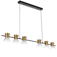 Thumbnail for Tipico Gunmetal or Gold 6x6W 3000K Bar Pendant Light