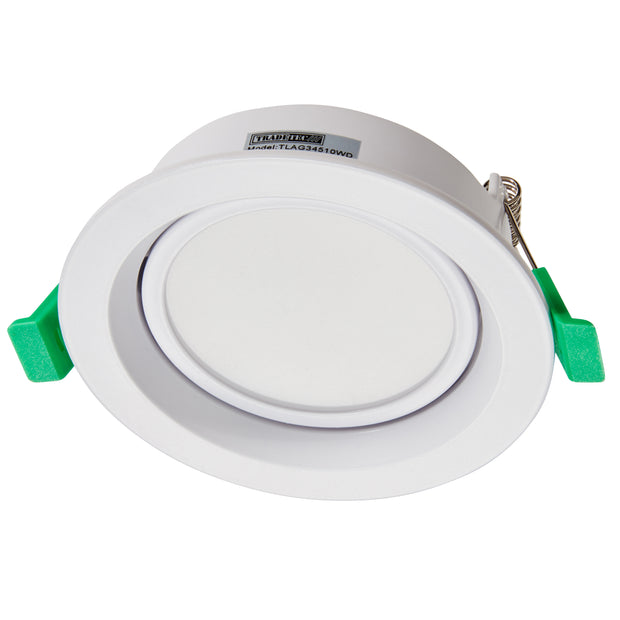 Arte Gimble 10w Tricolour LED Downlight White