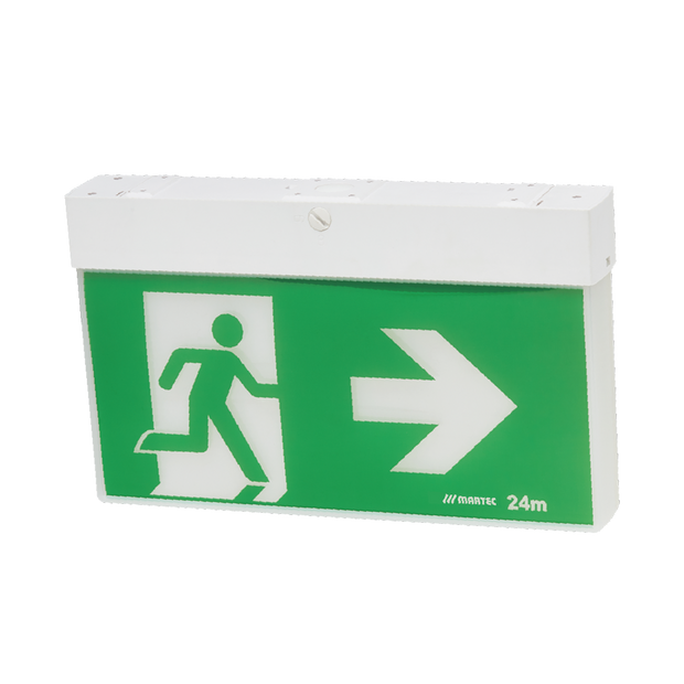 Emergency Exit Slimline LED Light Surface and Ceiling Mount 3W 6000K