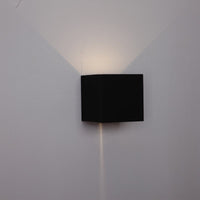 Thumbnail for Toca Exterior LED 6.8 Watt Adjustable Beam Angle Surface Mounted Wall Light in Black