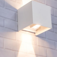 Thumbnail for Toca Exterior LED 6.8 Watt Adjustable Beam Angle Surface Mounted Wall Light in White