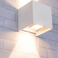 Thumbnail for Toca Exterior LED 6.8 Watt Adjustable Beam Angle Surface Mounted Wall Light in White