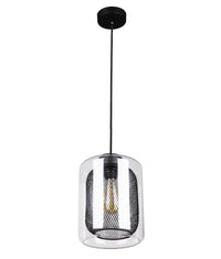 Thumbnail for TONO: Mesh Internal & Clear Glass Oblong Pendant Lights