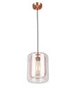 TONO: Mesh Internal & Clear Glass Oblong Pendant Lights