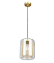 TONO: Mesh Internal & Clear Glass Oblong Pendant Lights