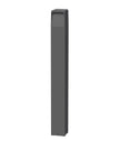 TOREN: LED Tri-CCT Surface Mounted Dark Grey Bollard Light IP65