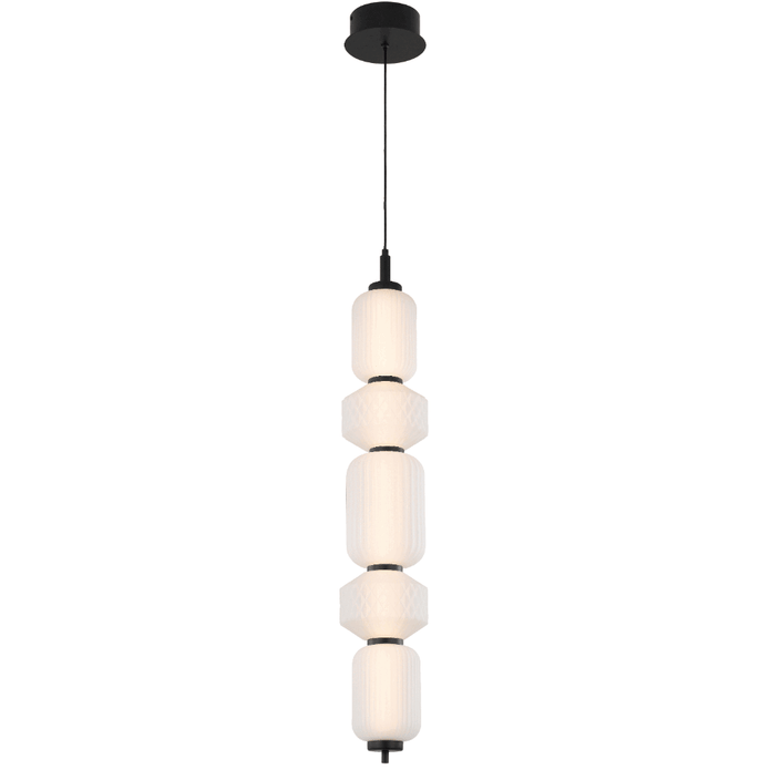 Torso Brass or Black 26W 3000K 5 Light Pendant