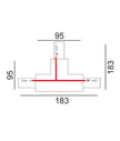 3 Wire 1 Circuit Universal Tracks, Connectors, End Cap & Live End