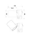 3 Wire 1 Circuit GU10 Track Head Fittings