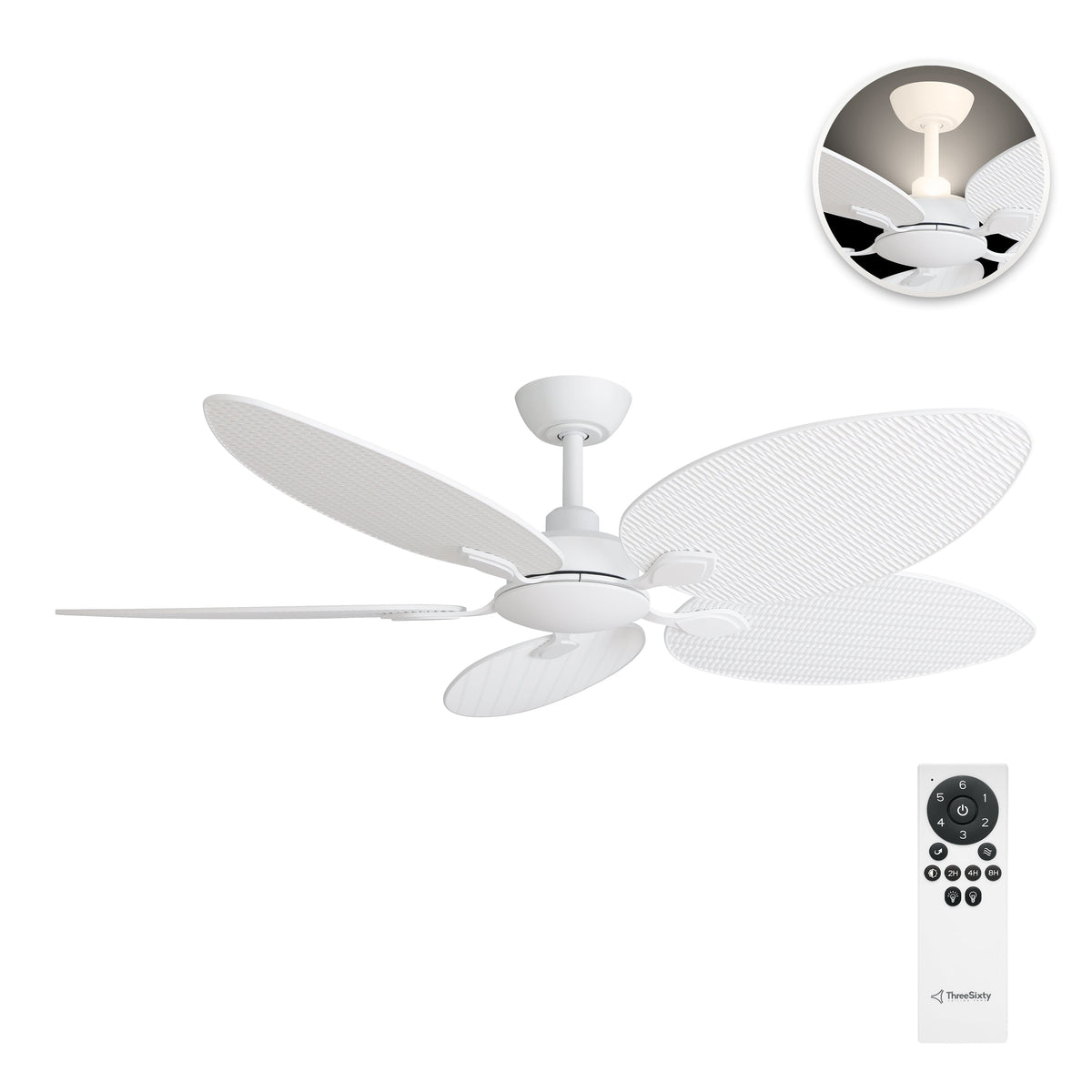 Three Sixty Tropicana DC Ceiling Fan 56