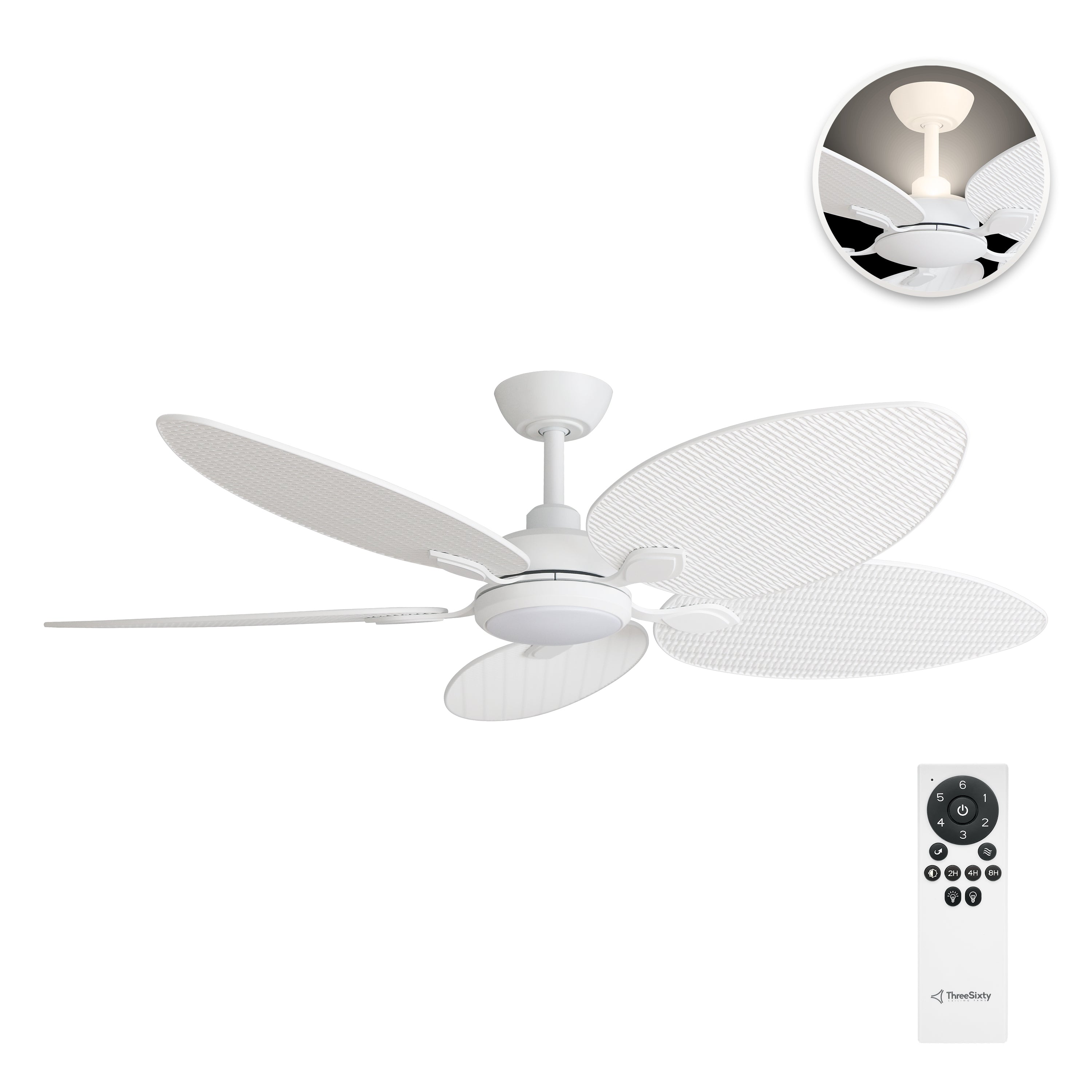 Three Sixty Tropicana DC Ceiling Fan 56" (142cm)