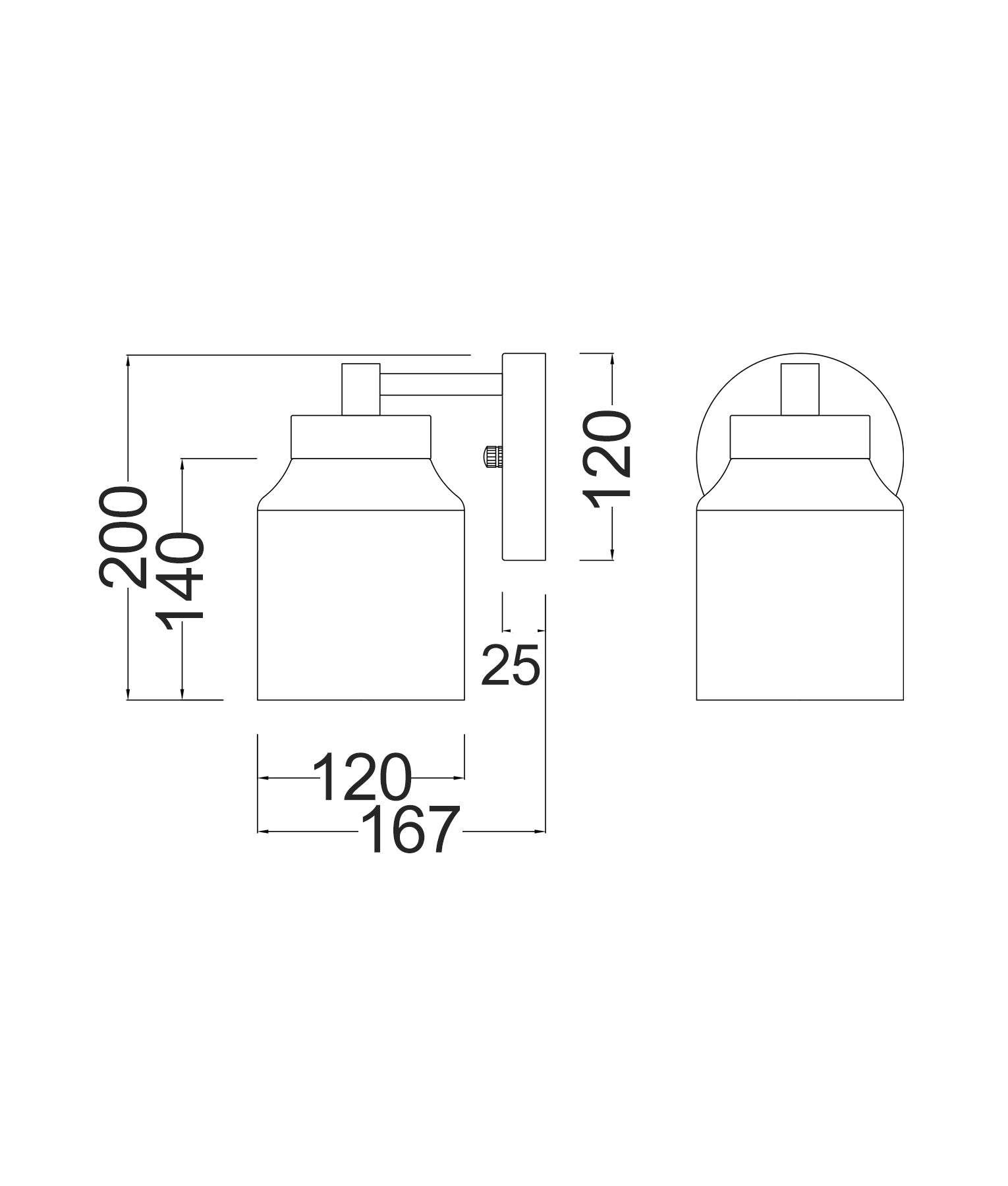 TUFO: Interior White Jar Alabaster with Brass Highlight Wall Light