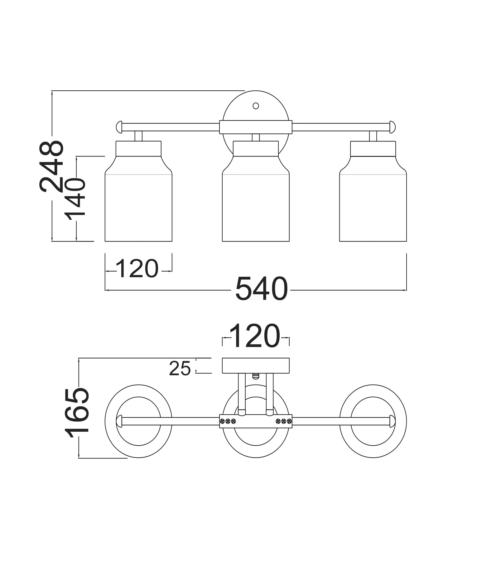 TUFO: Interior White Jar Alabaster with Brass Highlight Wall Light