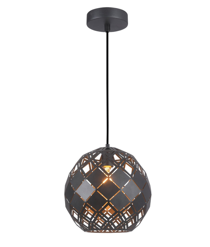 TUILE: Interior Large Embossed Tiled Iron Wine Glass Shape Pendant Lights