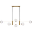 Tyson 6 Light Pendant Antique Gold