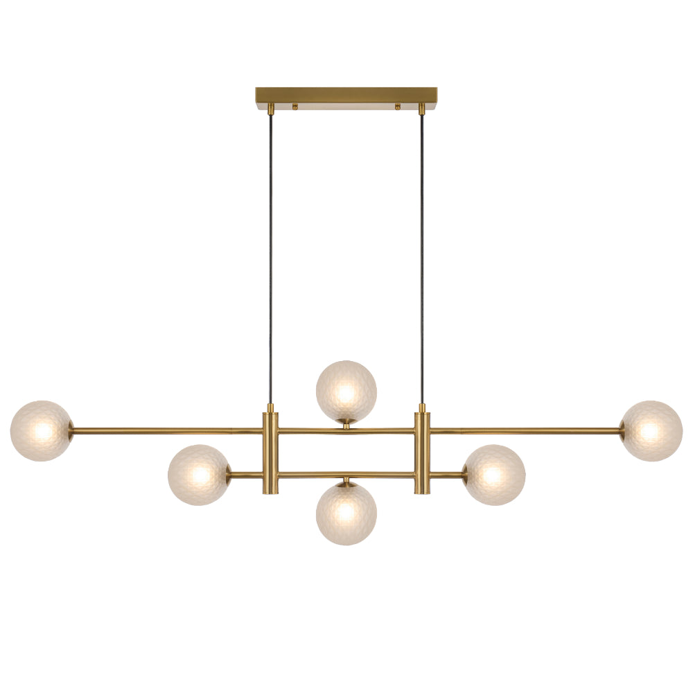 Tyson 6 Light Pendant Antique Gold