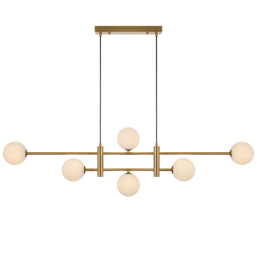 Tyson 6 Light Pendant Antique Gold