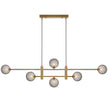 TYSON 6 LIGHT PENDANT ANTIQUE GOLD