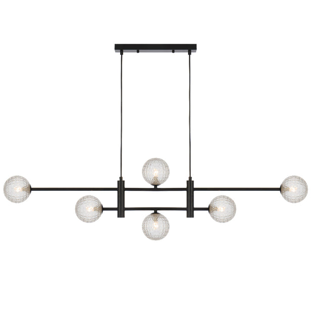 Tyson 6 Light Pendant Black
