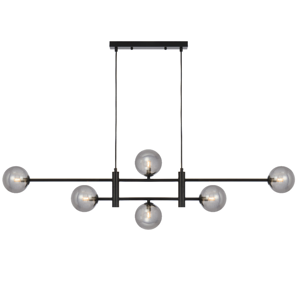 Tyson 6 Light Pendant Black