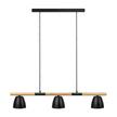 Theo 3-Pendant Pendant Light Black