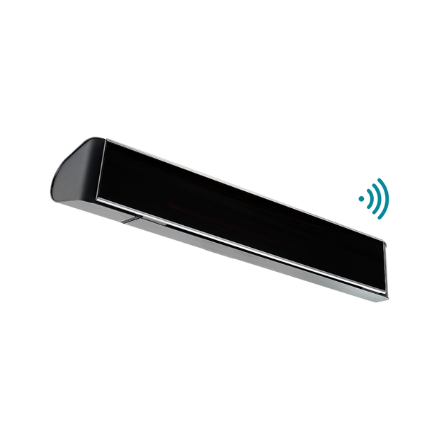 Thermoheat 2200W Halogen WIFI Remote IP65 Exterior Heater Matt Black