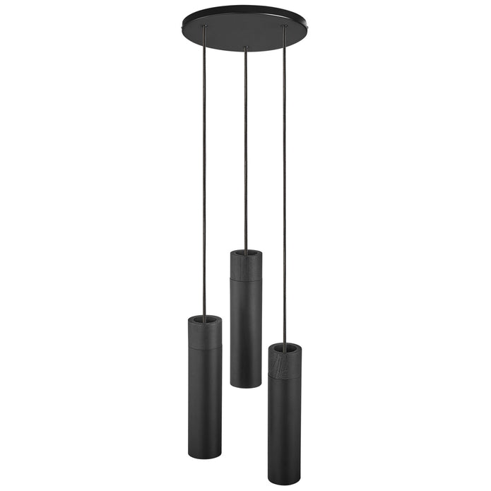 Tilo 3-pendant Scandinavian Pendant Light Black