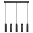 Tilo 5-Spot Pendant Light Black