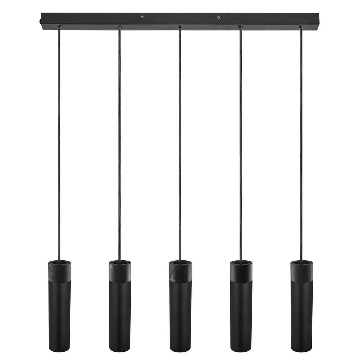 Tilo 5-Spot Pendant Light Black