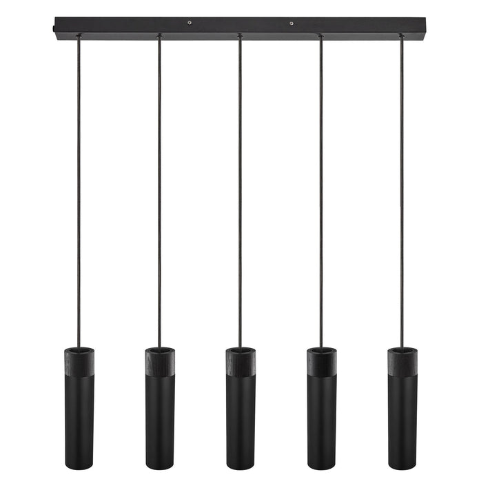 Tilo 5-Spot Pendant Light Black