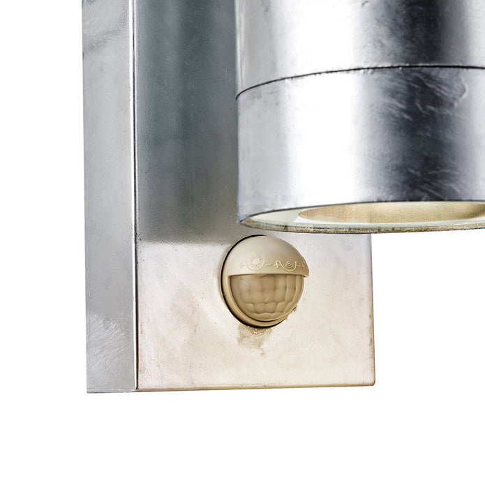 Tin Maxi Sensor Wall Light Galvanised Steel