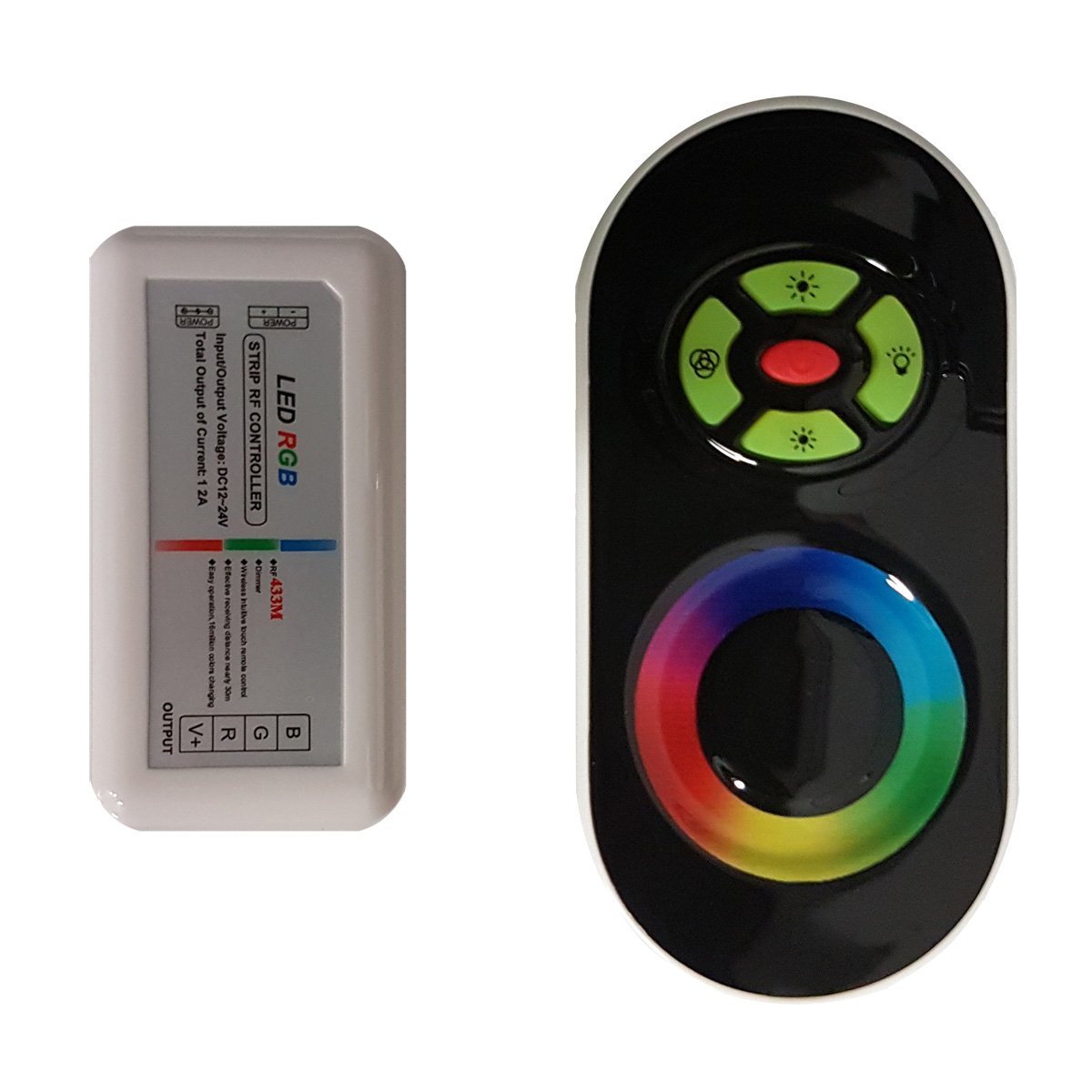 Touch Remote RGB Controller in Black | Lighting Empire