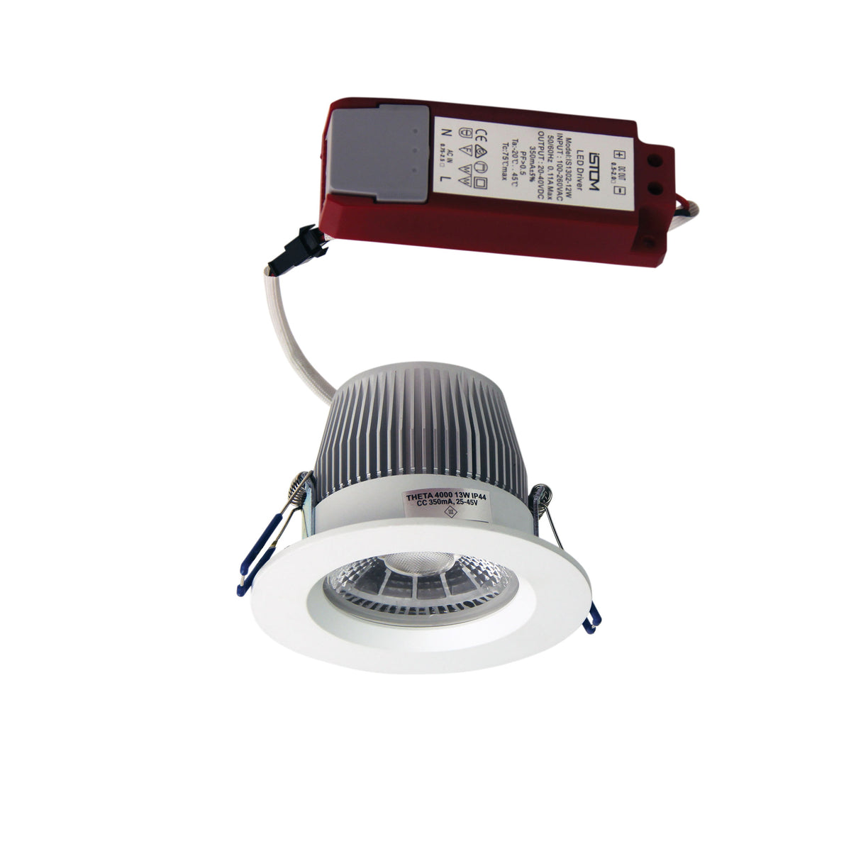 Theta LED 4000K White 13W IP44 Recessed LED