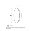 Circo 15 White 6W 240V CCT IP65 LED Wall Light