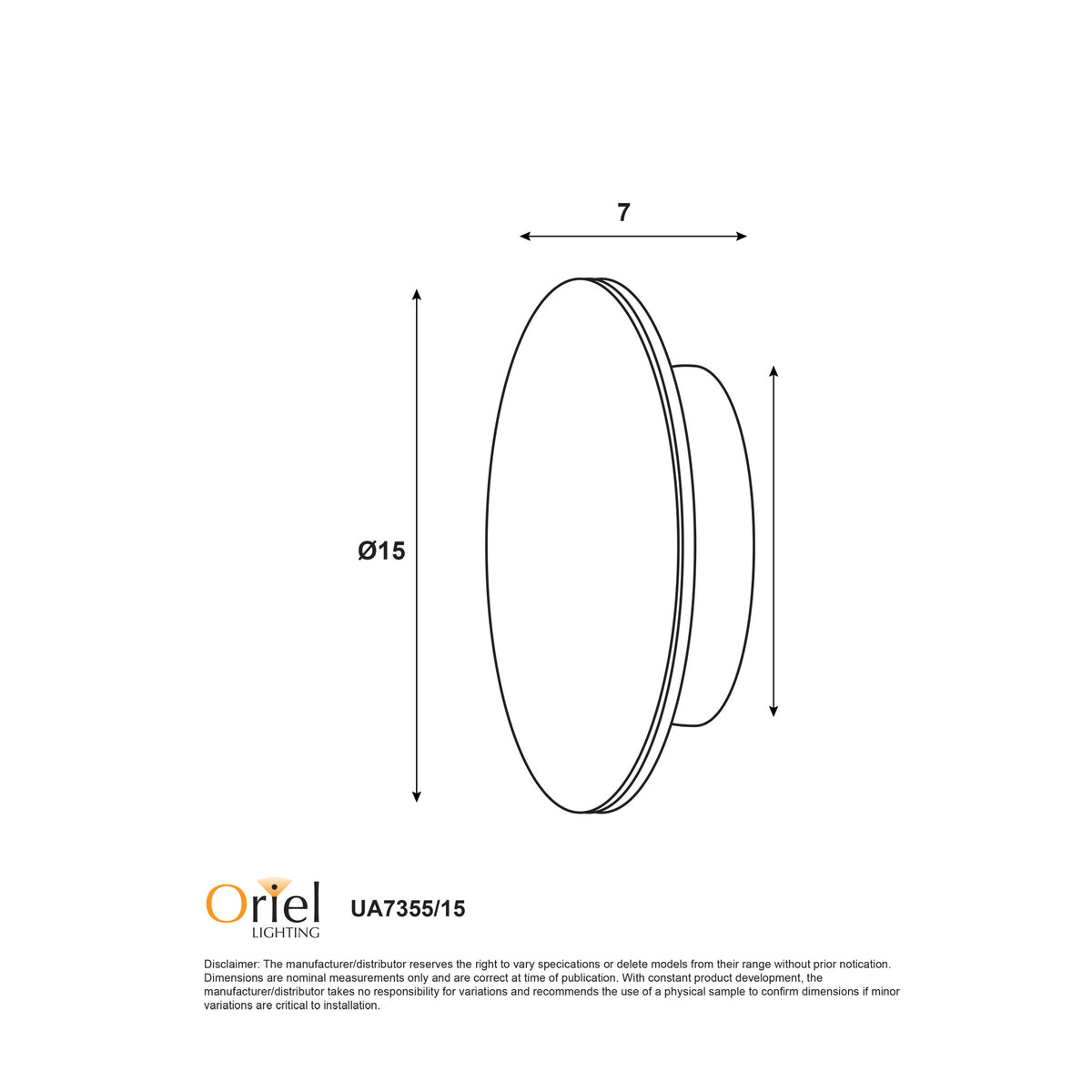Circo 15 Black 6W 240V CCT IP65 LED Wall Light