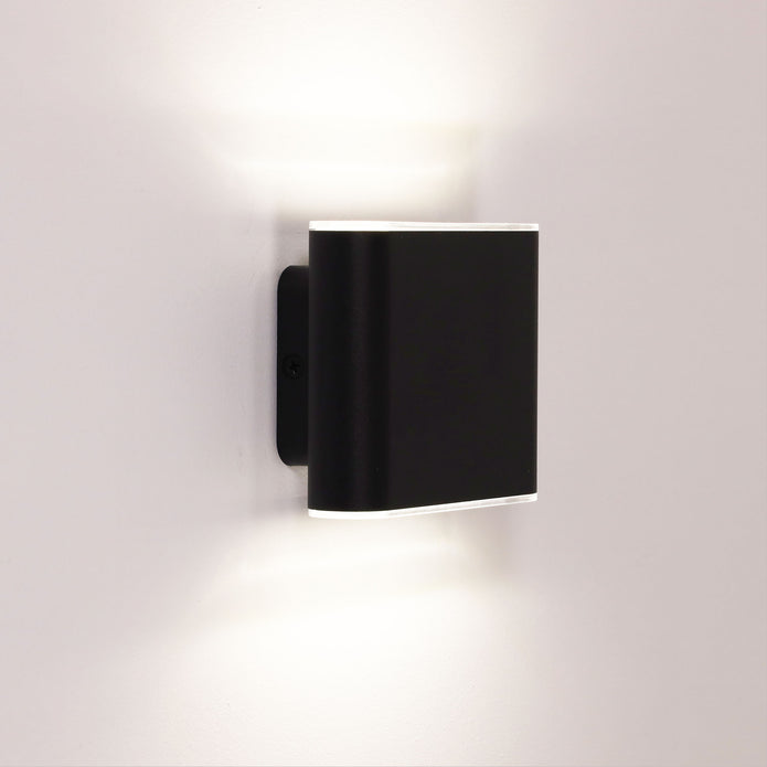 Wash Black 2X3W 240V CCT IP65 Up/Down LED Wall Light