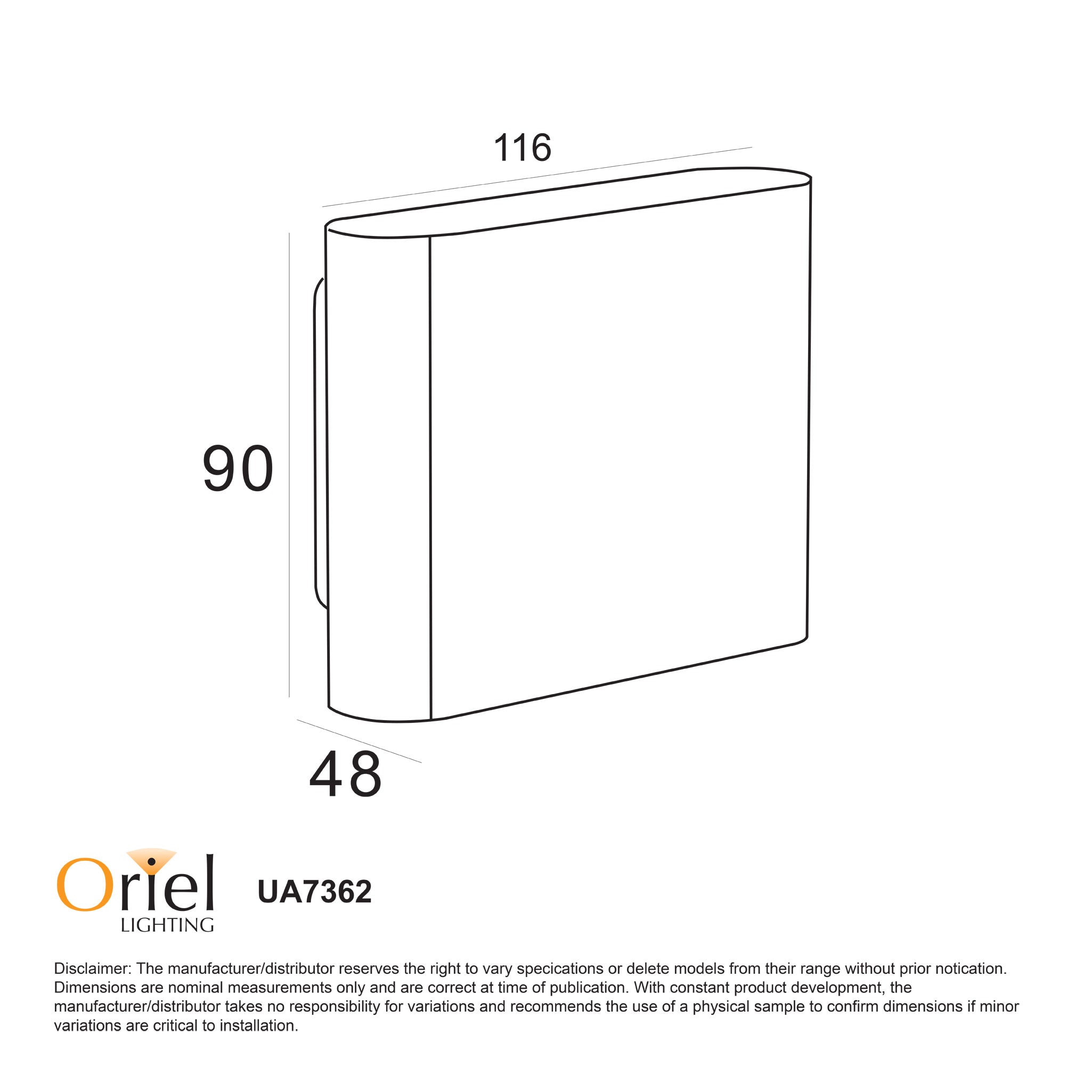 Wash White 2X3W 240V CCT IP65 Up/Down LED Wall Light