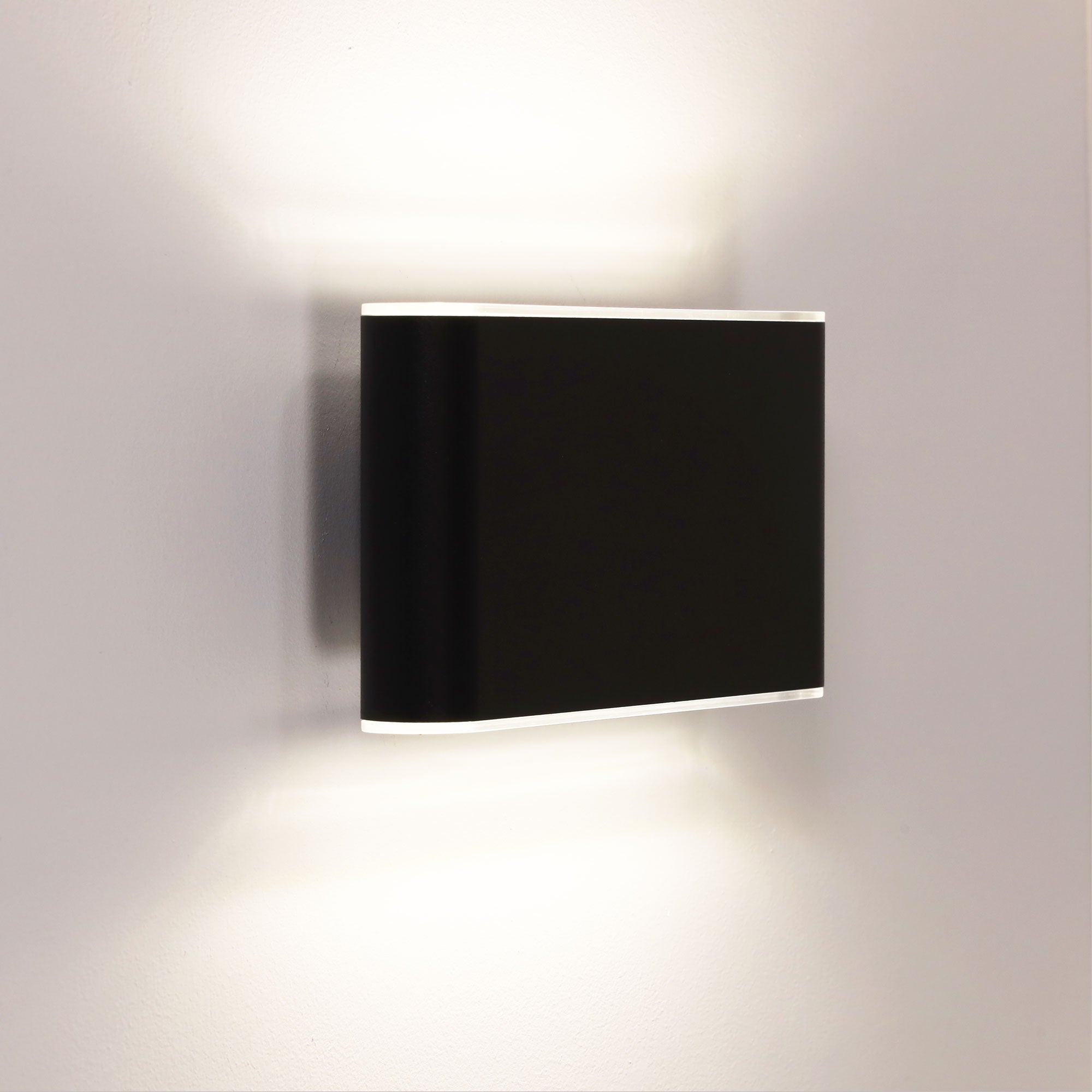Wash Black 2X6W 240V CCT IP65 Up/Down LED Wall Light