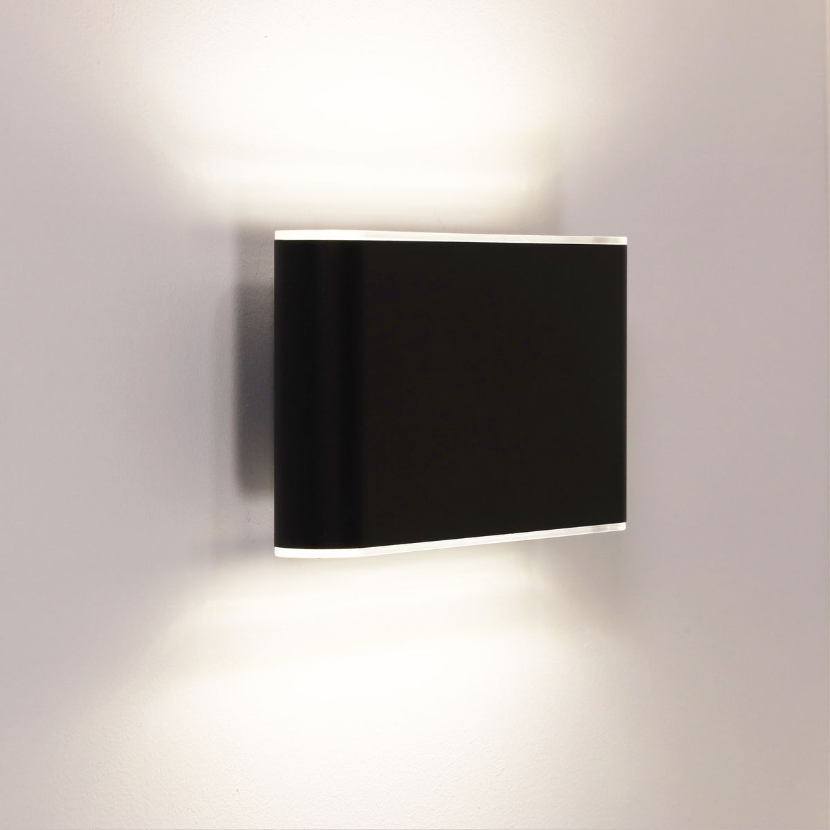 Wash Black 2X6W 240V CCT IP65 Up/Down LED Wall Light