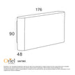 Wash Black 2X6W 240V CCT IP65 Up/Down LED Wall Light