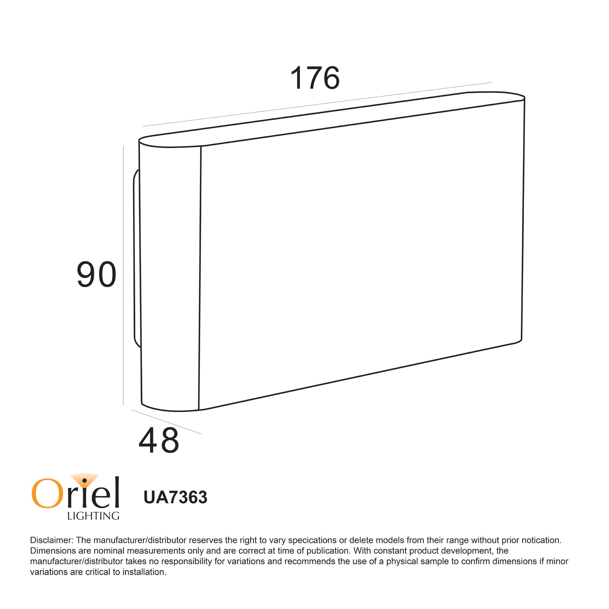 Wash White 2X6W 240V CCT IP65 Up/Down LED Wall Light