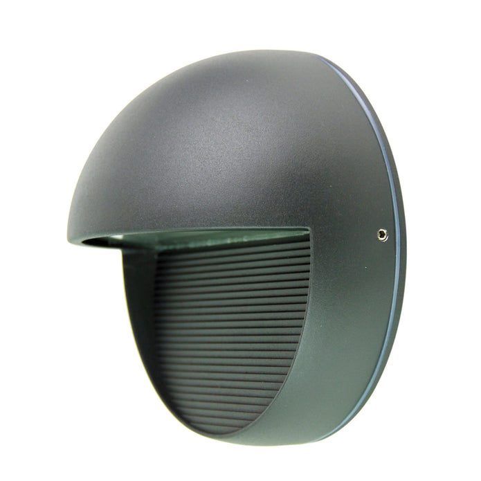 Vargo Round Graphite LED 6W Round Outdoor Sconce IP54