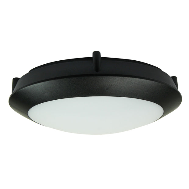 Duro 20 Black 7W IP66 Double Insulated Bulkhead