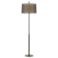 Thumbnail for Vale Floor Lamp in Black with Black Shade