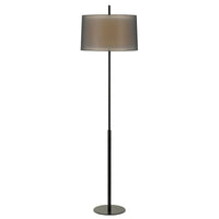 Thumbnail for Vale Floor Lamp in Black with Black Shade