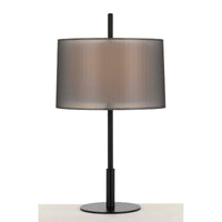 Thumbnail for Vale Table Lamp in Black with Black Shade